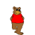 un ours avec un t-shirt