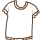 блузка с короткими рукавами и волнистыми краями