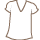 eine Bluse mit kurzen Ärmel und dreieckigem Ausschnitt