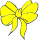 a yellow bow