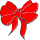 a red bow