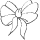 a white bow