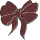 a brown bow