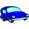una macchina blu