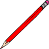 kırmızı bir kalem