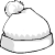 un sombrero blanco