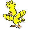 un oiseau jaune