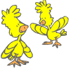 des oiseaux jaunes