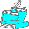 des livres turquoise