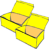 des boîtes jaunes