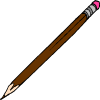 un crayon marron