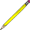 un crayon jaune