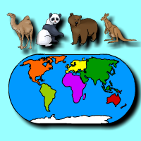 Continents and Animals