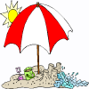 плажен чадър